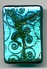 Clear spiral over green
